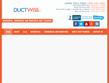 Tablet Screenshot of ductwise.com